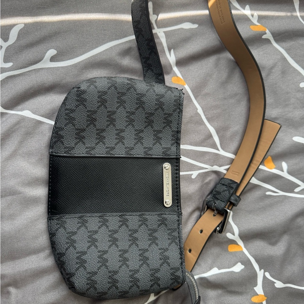 Michael Kors Black and Gray Mini Bag